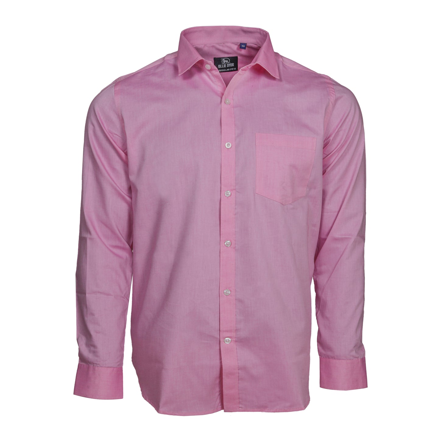 Ollie Dyer 100% Cotton Peach Color Regular Fit Shirt