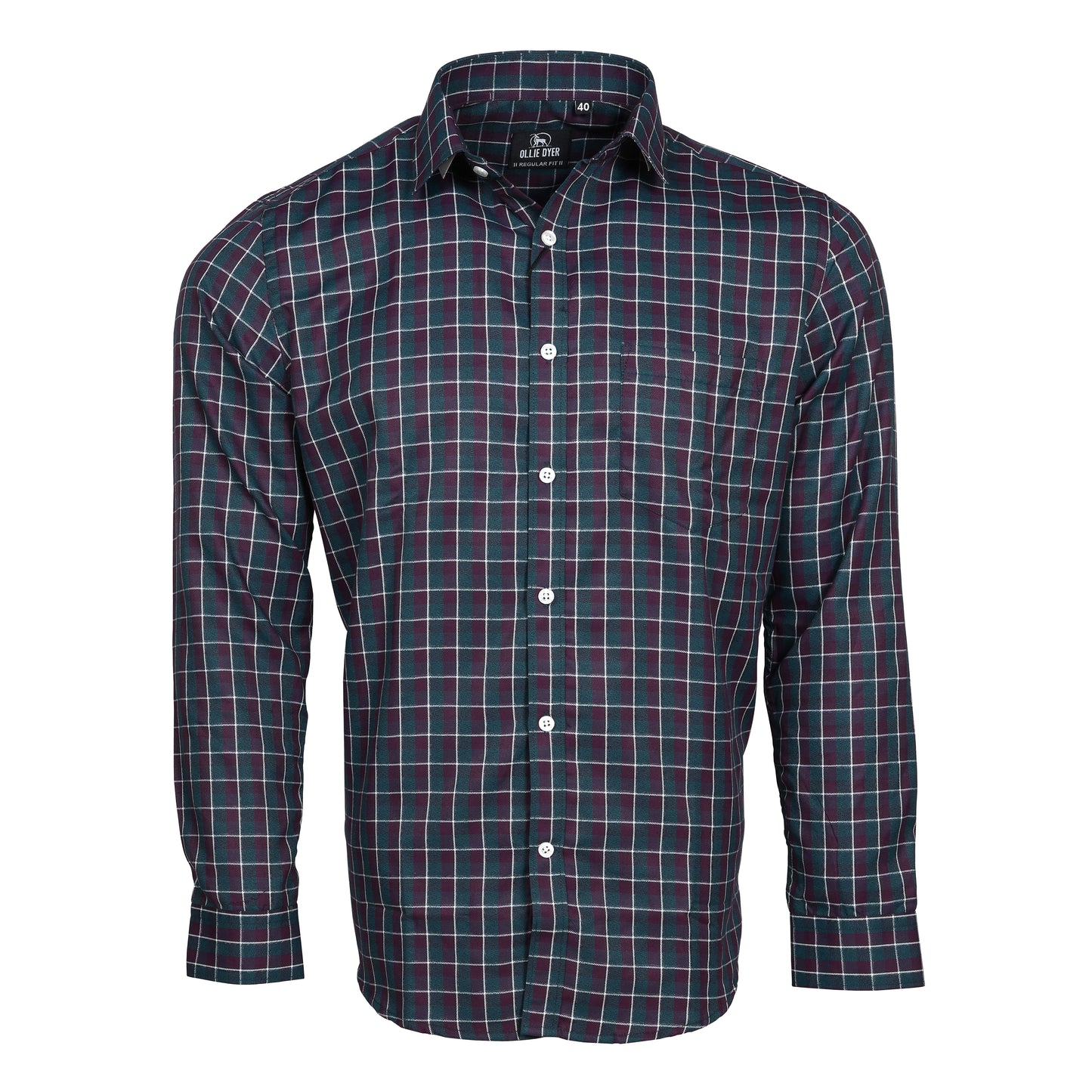 Ollie Dyer Black Checks Regular Fit Shirt