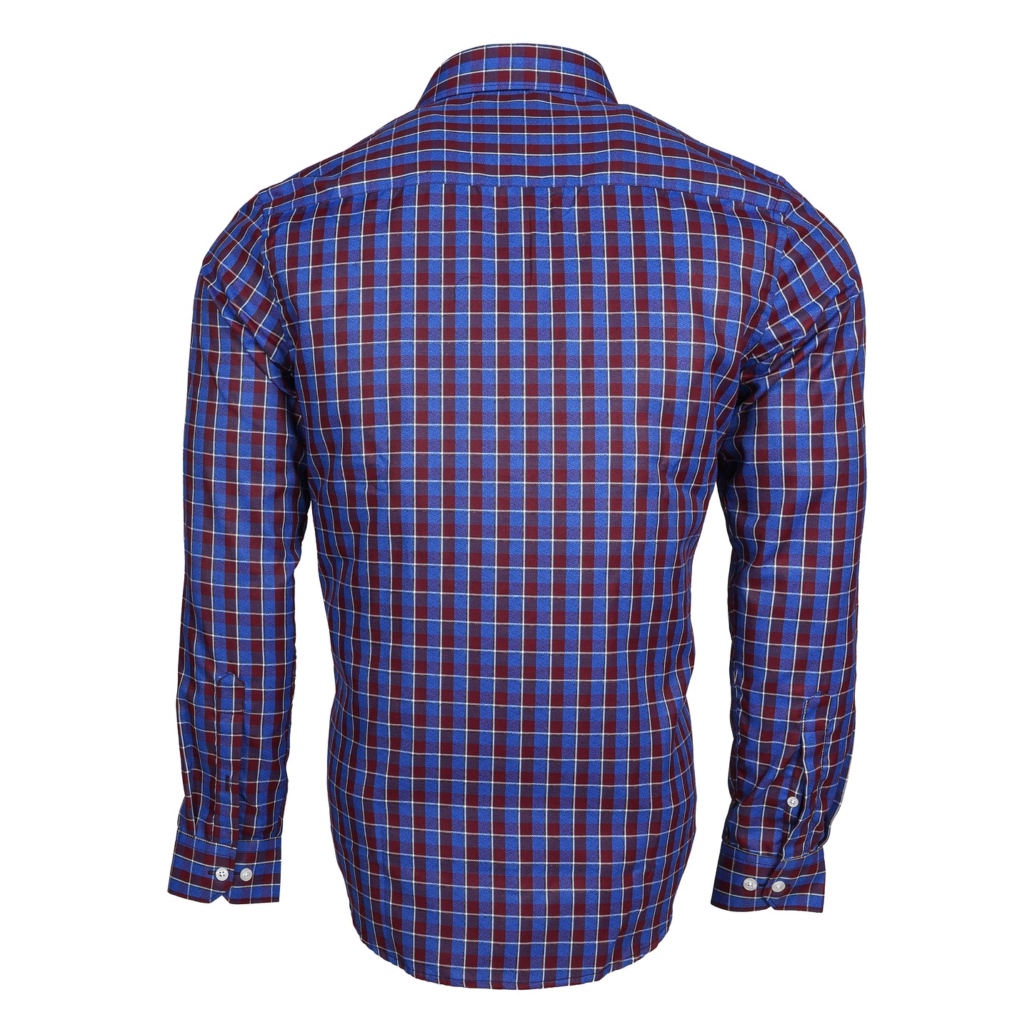 Ollie Dyer Blue Checks Regular Fit Shirt