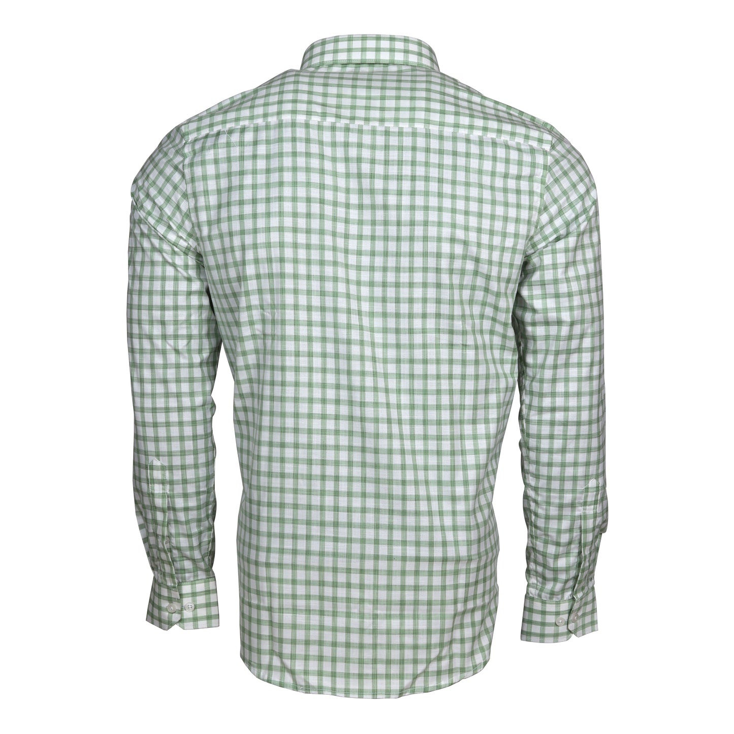 Ollie Dyer Green Checks Regular Fit Shirt