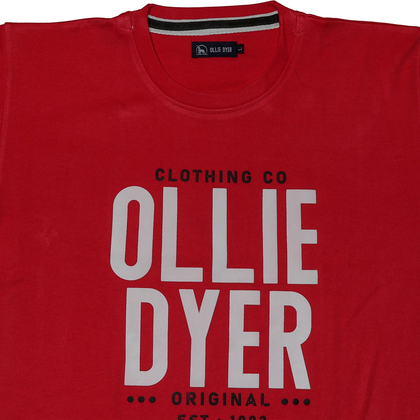 Ollie Dyer Round Neck Red Color Tshirt