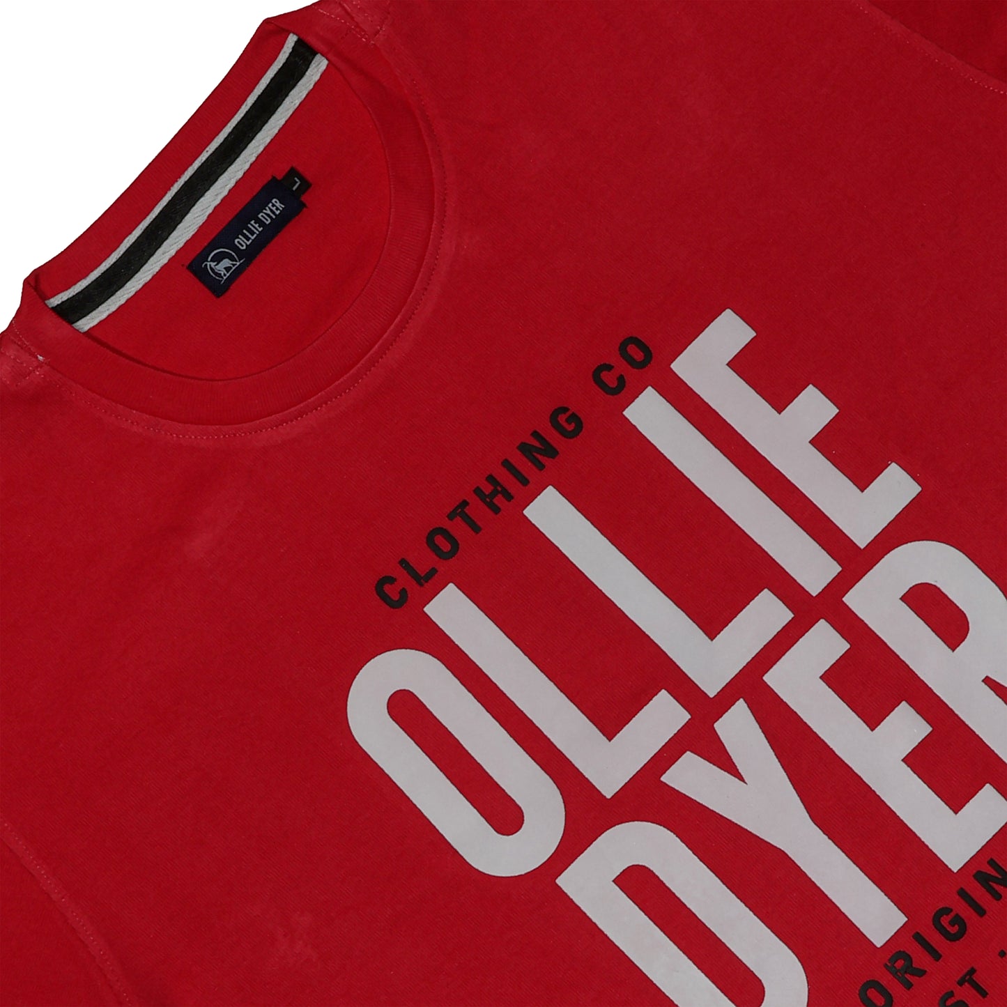 Ollie Dyer Round Neck Red Color Tshirt