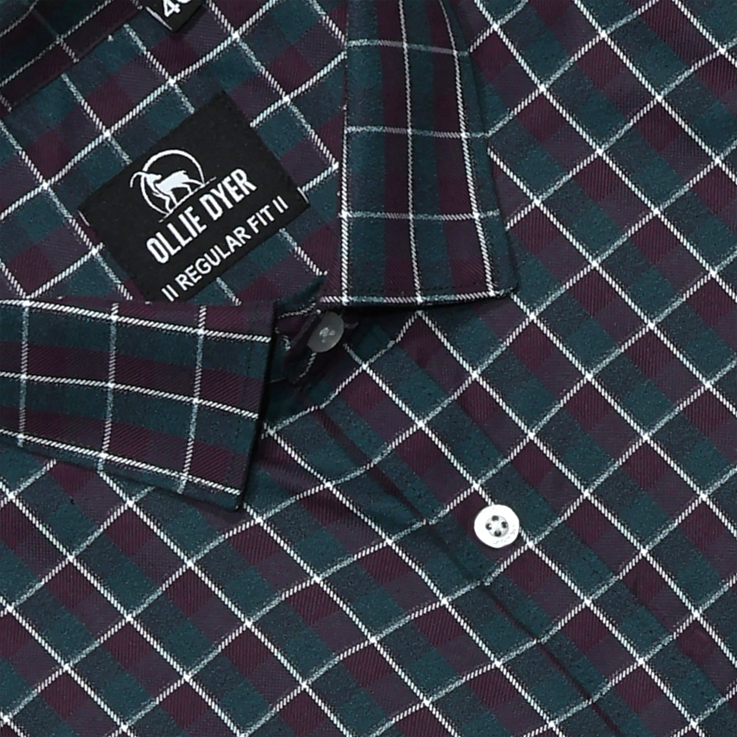 Ollie Dyer Black Checks Regular Fit Shirt