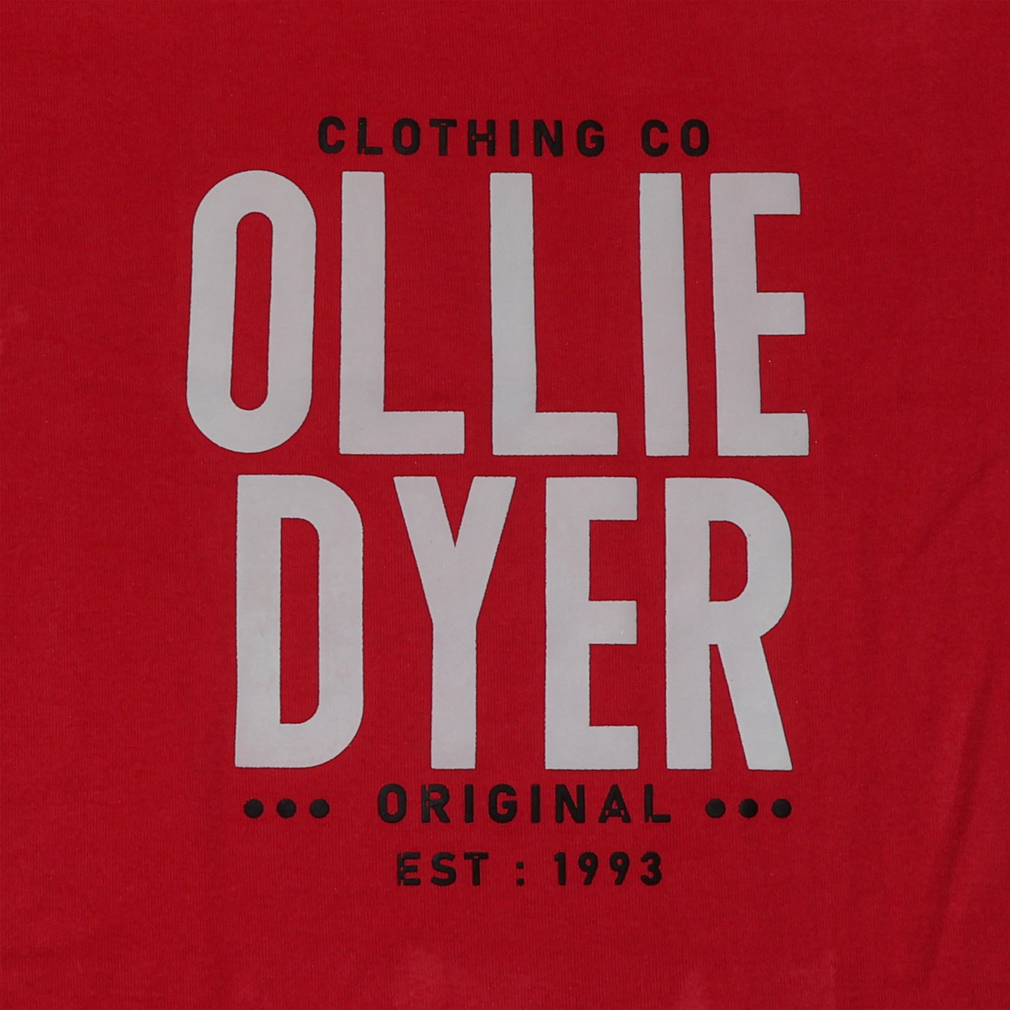 Ollie Dyer Round Neck Red Color Tshirt