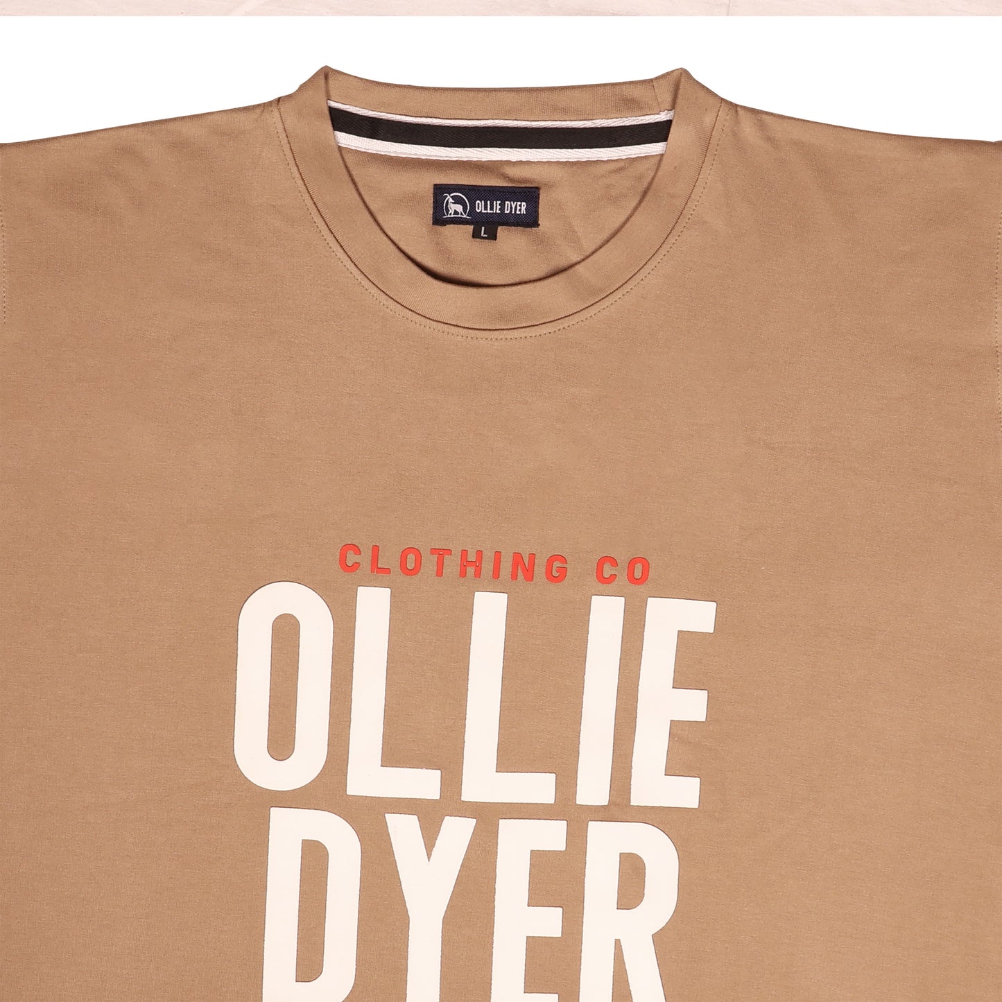 Ollie Dyer Round Neck Brown Color Tshirt