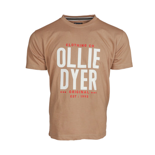 Ollie Dyer Round Neck Brown Color Tshirt