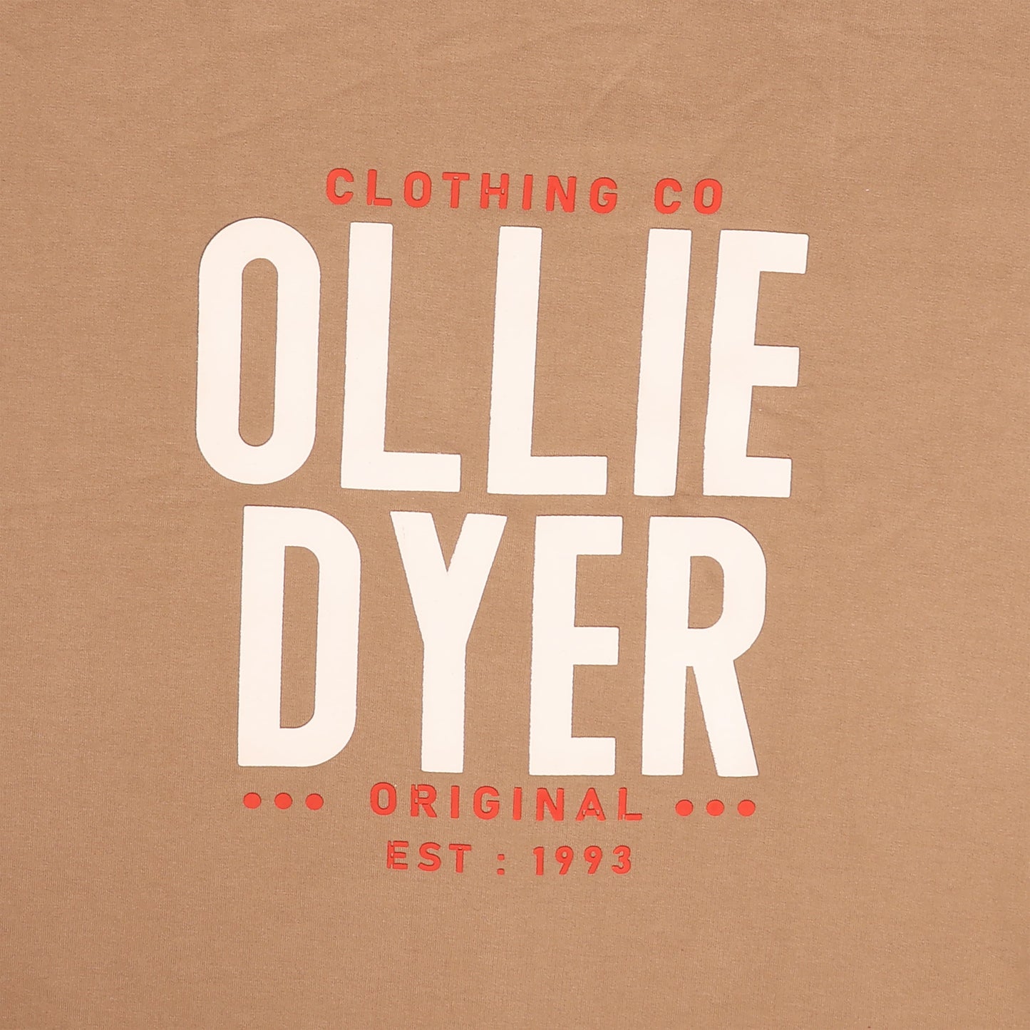 Ollie Dyer Round Neck Brown Color Tshirt