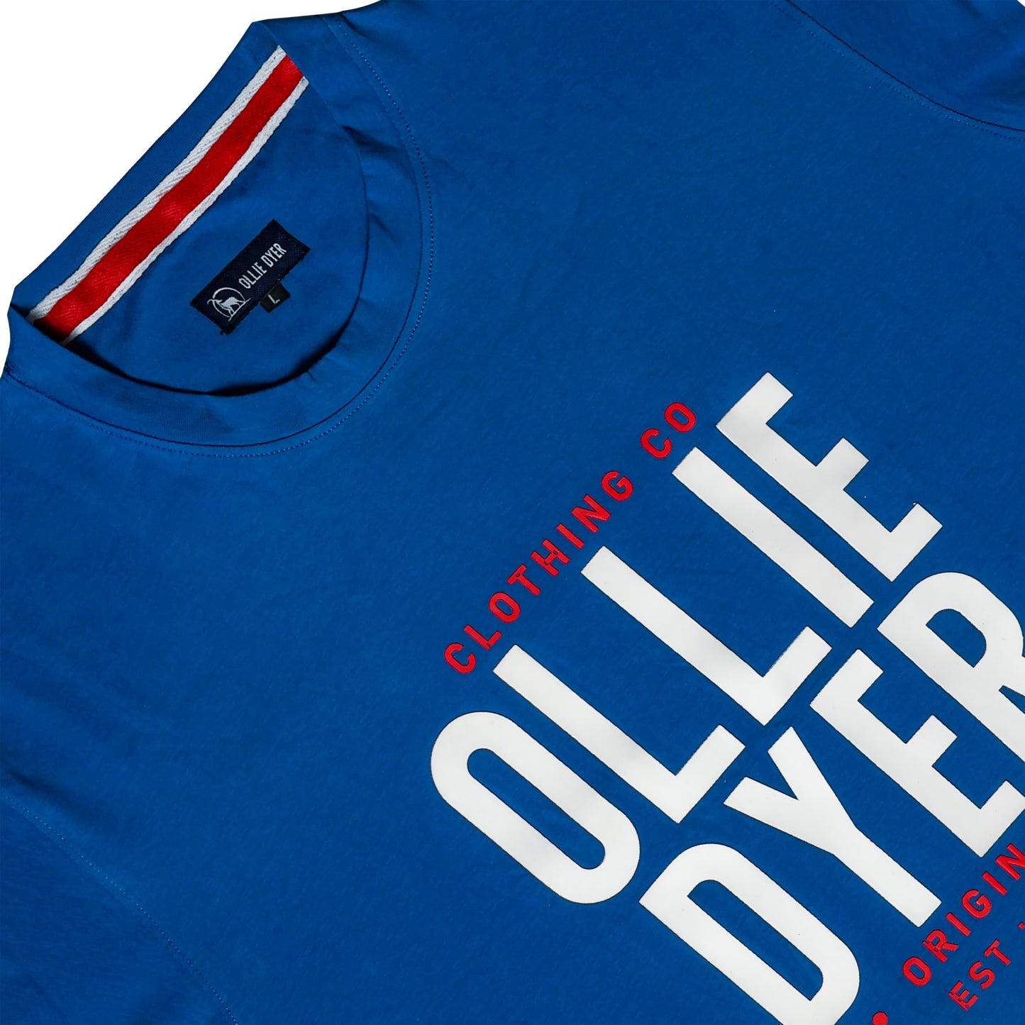 Ollie Dyer Round Neck Blue Color Tshirt