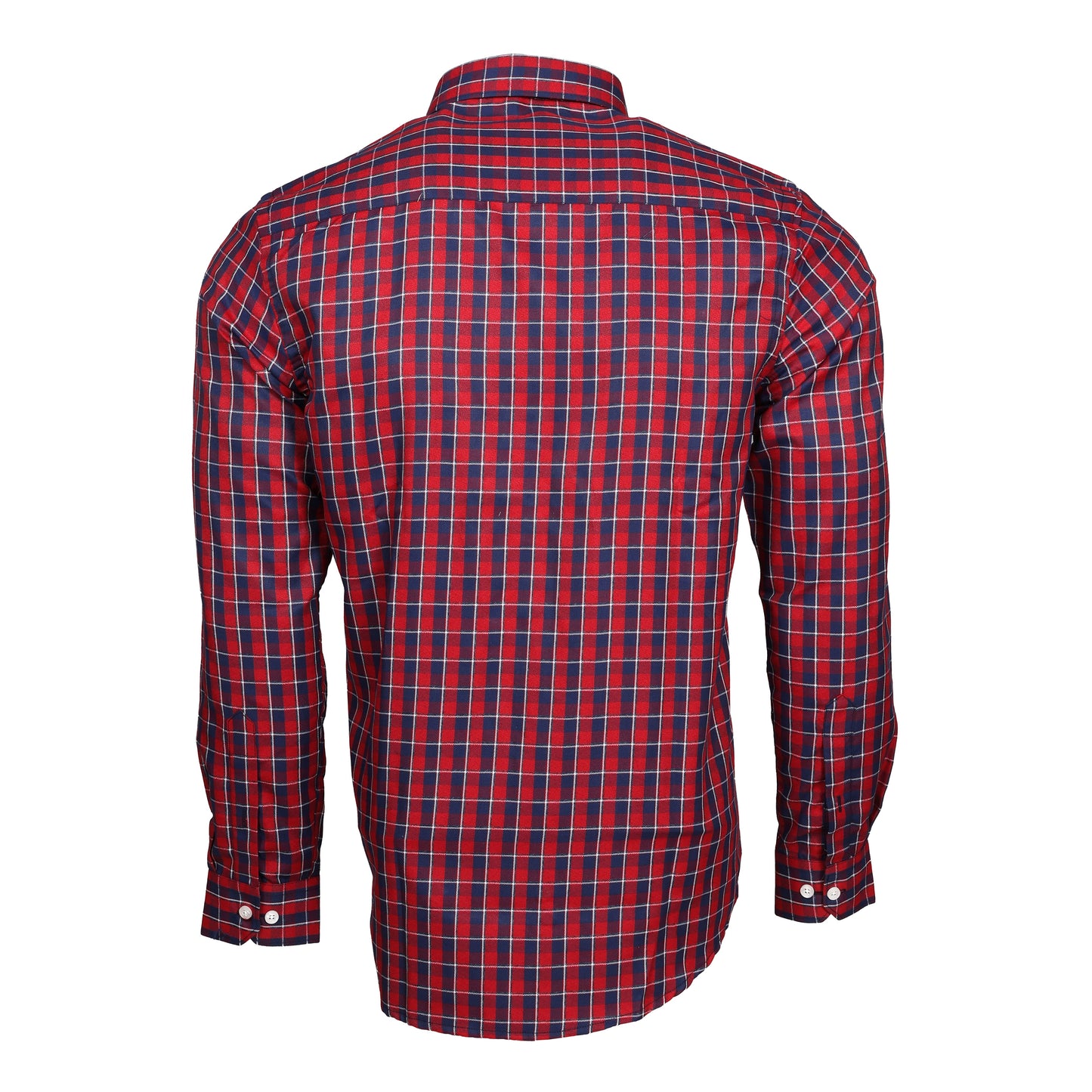 Ollie Dyer Red Checks Regular Fit Shirt