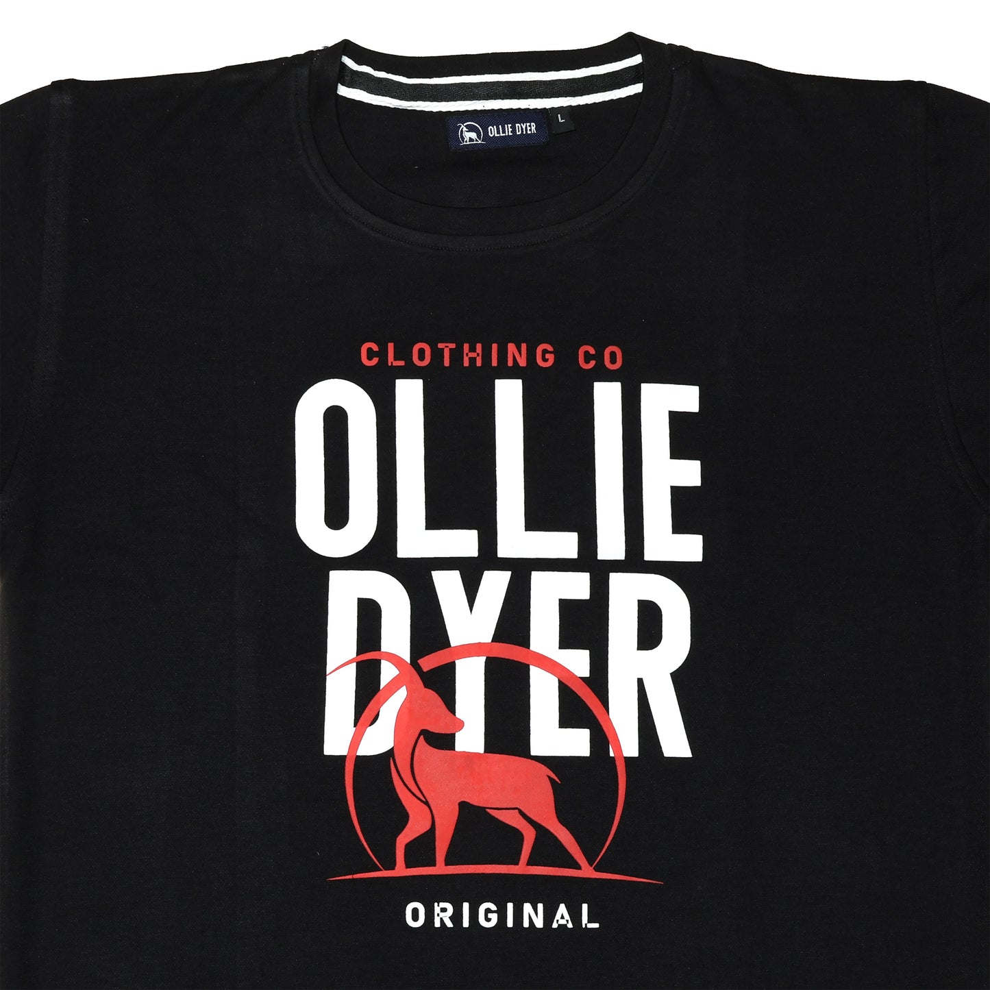 Ollie Dyer Round Tshirt Black