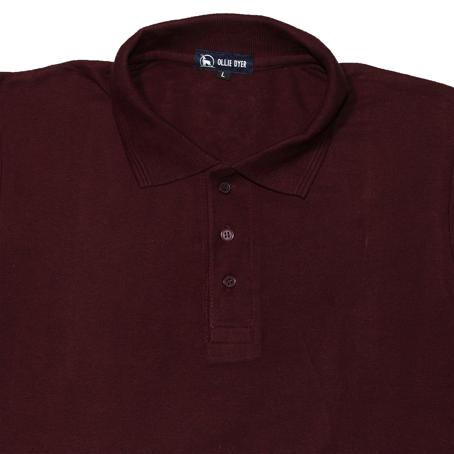 Ollie Dyer Polo Tshirt Maroon