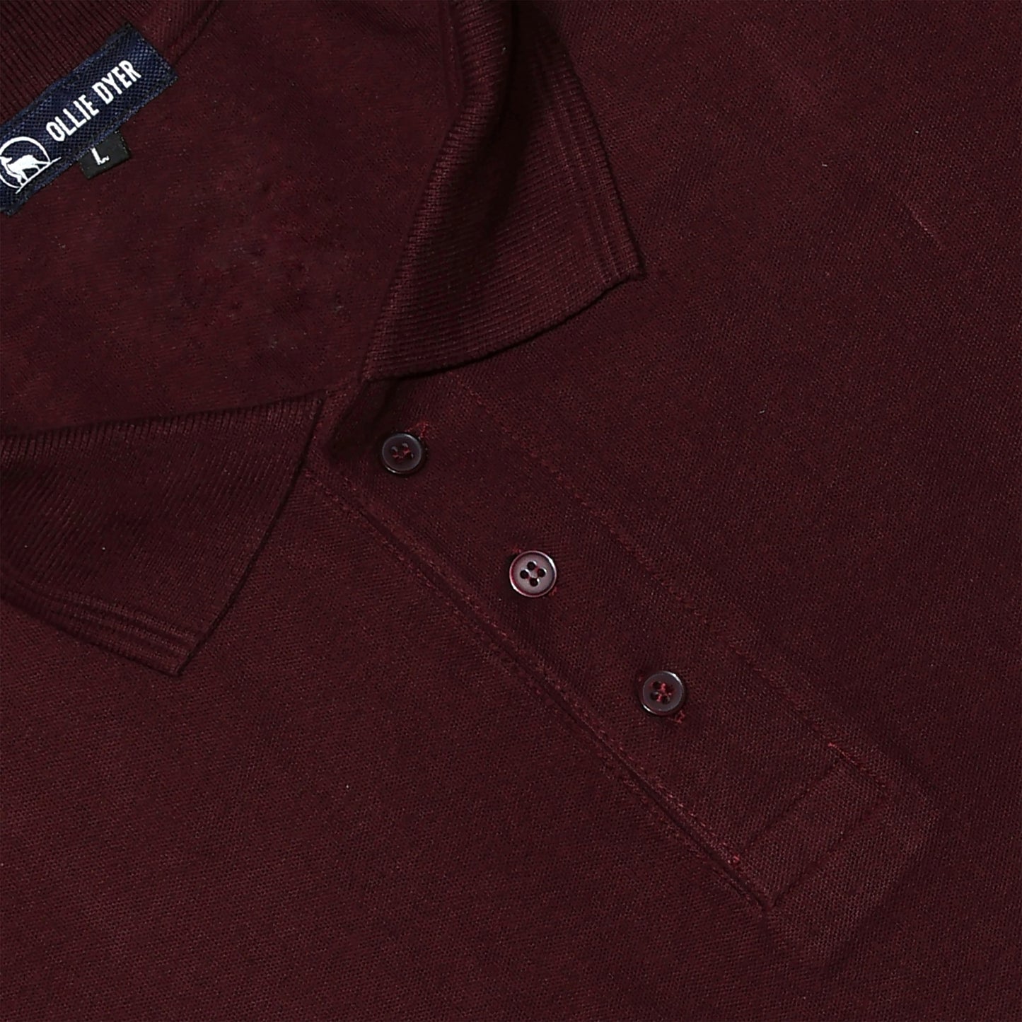 Ollie Dyer Polo Tshirt Maroon