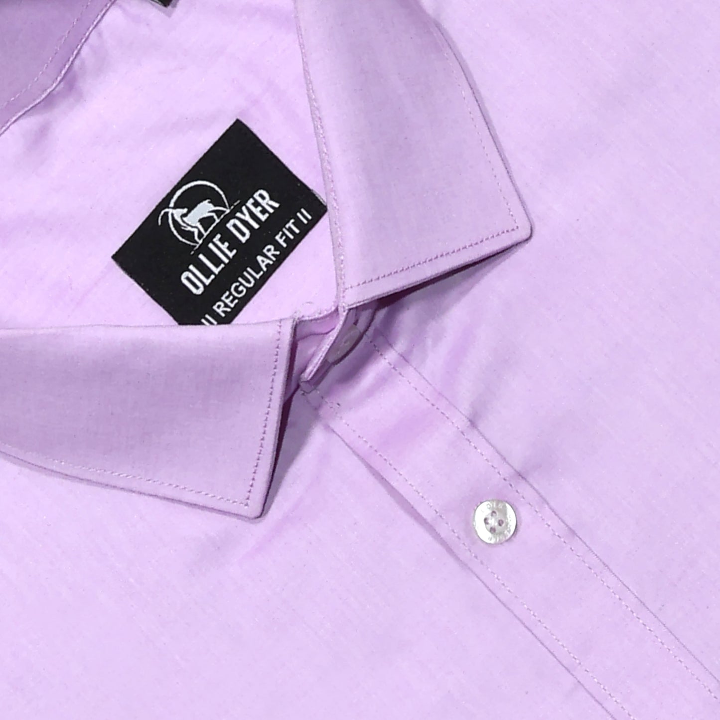 Ollie Dyer 100% Cotton Purple Color Regular Fit Shirt