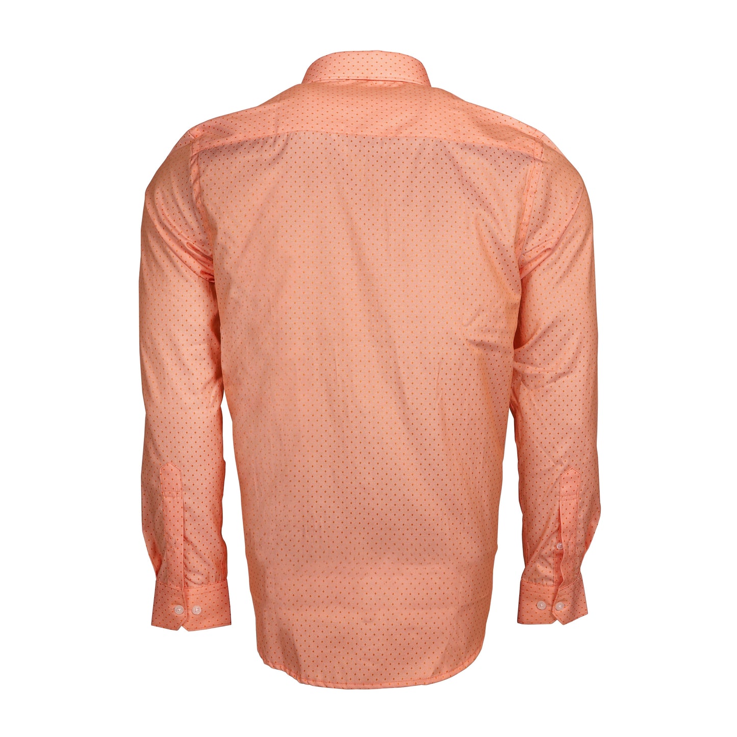 Ollie Dyer Printed Peach Regular Fit Shirt